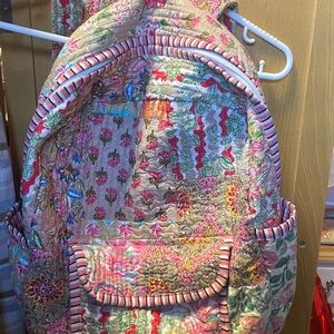 Floral Quilted Backpack